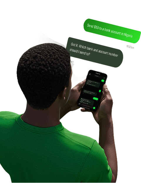 Person using CowryPay on phone
